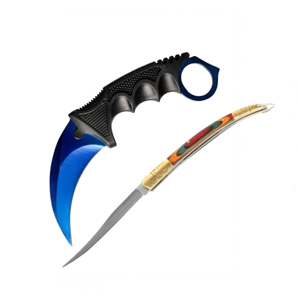 Set cutit karambit si cutit spaniol, otel inoxidabil,19 cm [3]