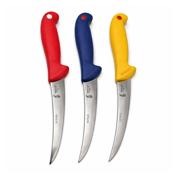 Set profesional măcelărie 8 piese,  DEPOX®, cutite din otel inoxidabil cu carbon, pentru dezosare și filetare, multicolor [5]