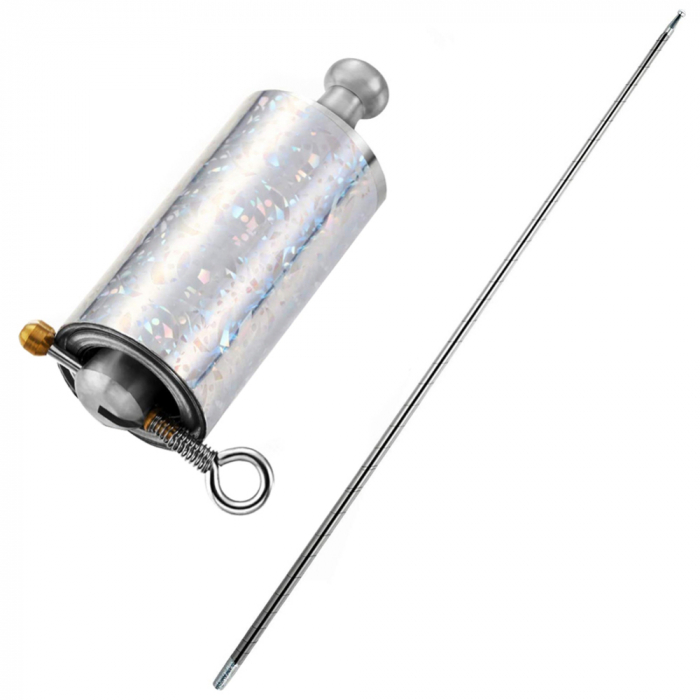 Set de 2 Bastoane extensibile pentru antrenament IdeallStore ,Automat , 150 cm , Argintiu [10]