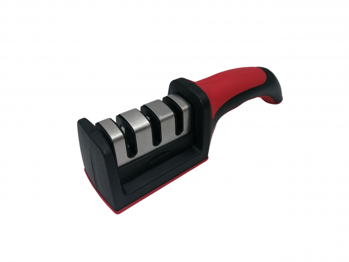 Set de macelarie IdeallStore®, filetat, cutitul bucatarului, ascutitoare si suport magnetic, otel inoxidabl [14]