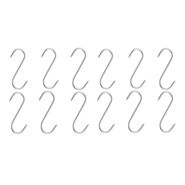 Set de macelarie IdeallStore®, filetat, cutitul bucatarului, ascutitoare, suport magnetic si 12 carlige macelarie, otel inoxidabl [3]