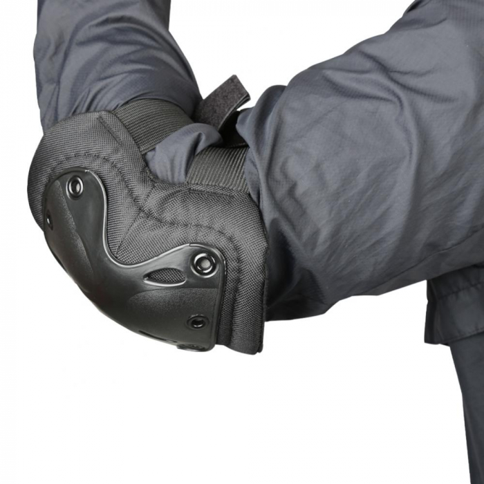 Set de protectie, Tactical Gear, genunchiere si cotiere, nylon, marime universala, negru [12]