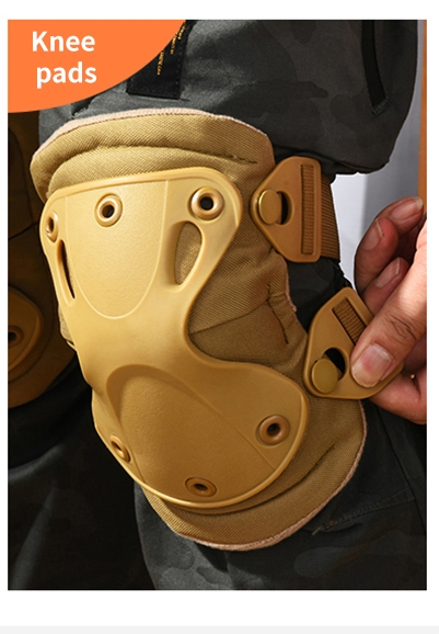 Set de protectie IdeallStore®, Tactical Gear, genunchiere si cotiere, nylon, marime universala [6]