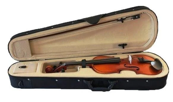 Vioara clasica din lemn 4/4, toc inclus, maro + arcus 1/2 extra [4]