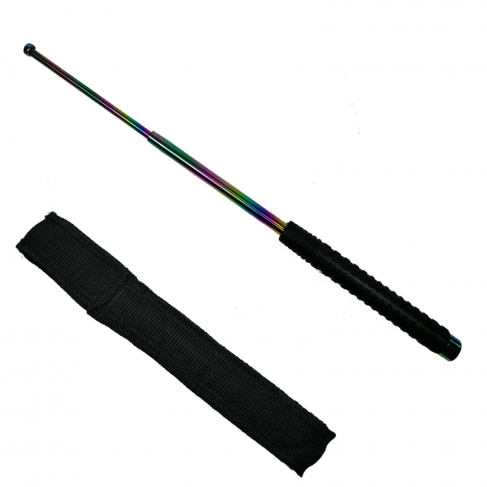 Set doua bastoane telescopice IdeallStore®, True Siege, otel inoxidabil, 64 cm, 3 sectiuni, husa inclusa [8]