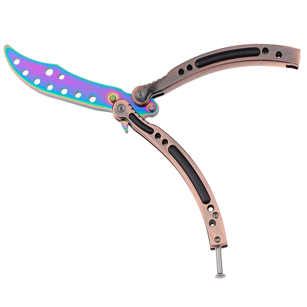 Set doua briceaguri de antrenament IdeallStore®, Inferno Blades, otel inoxidabil, 24 cm, multicolor [6]