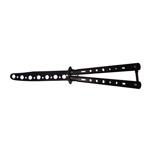 Set doua briceaguri fluture de antrenament IdeallStore®, Black Distortion, otel inoxidabil [7]