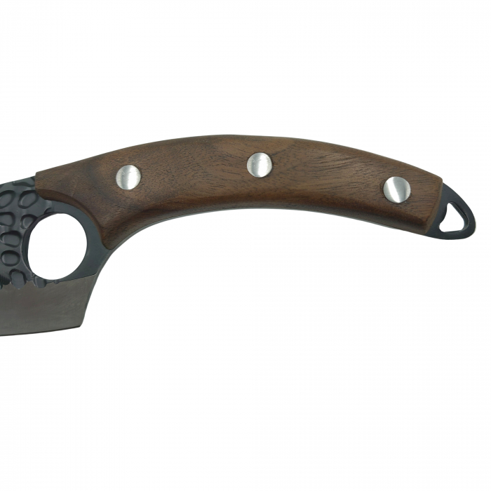 Set doua cutite macelarie IdeallStore®, lucrate manual, Shuryo Blade, 27.5 cm, maro, teaca piele naturala [5]