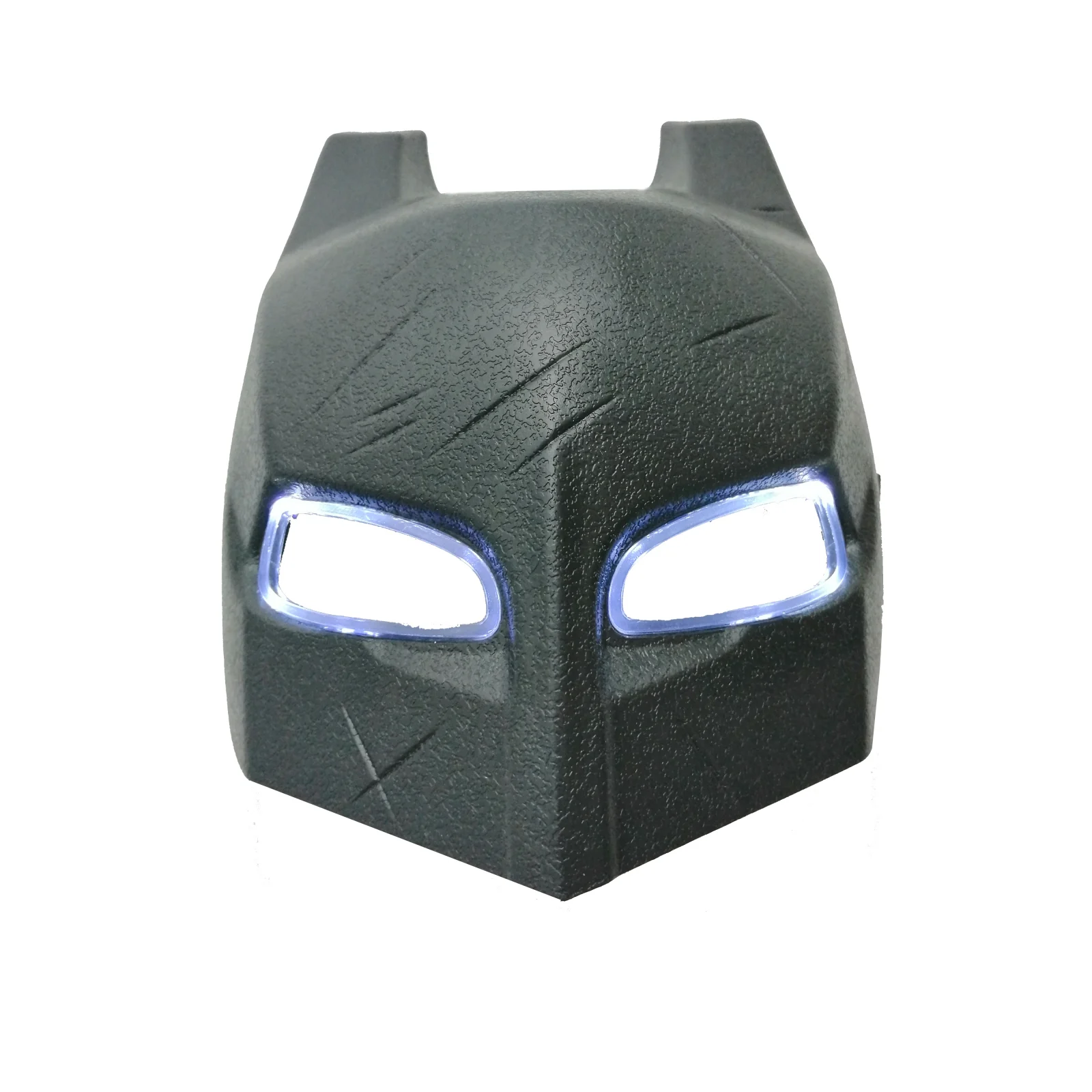 Set 2 Măști Batman DEPOX®. 1 Mască cu LED din PVC + 1 Mască Clasică fără LED, Negru, Mărime Universală [4]