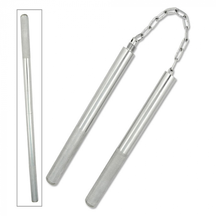 Set doua nunceaguri IdeallStore®, Training Helper, de antrenament, otel, 27 cm, argintiu [4]