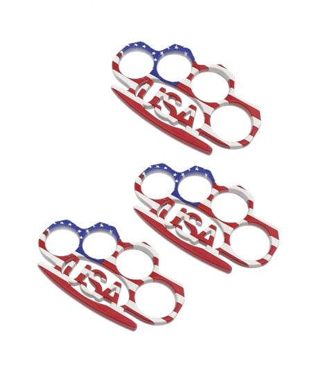 Set trei rozete, American Flag, DEPOX®, 11 cm, multicolor [1]