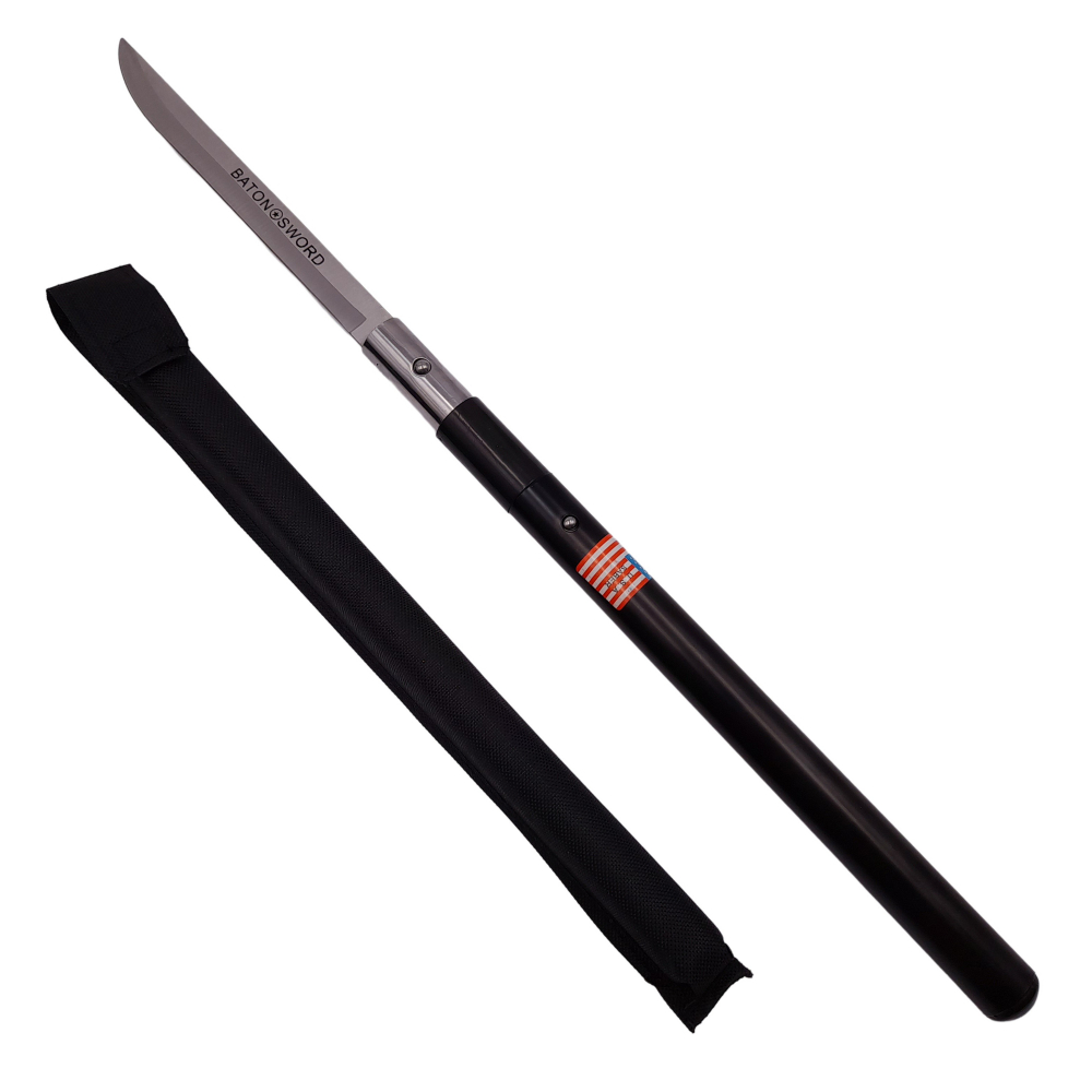 Set doua sabii de vanatoare, Shaolin Master, 87 cm, negru, teaca inclusa [2]