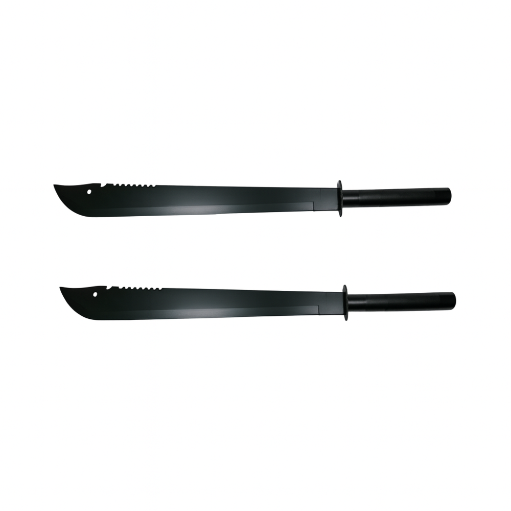 Set doua sabii vanatoare DEPOX®, Ninja Blade, maner metal, 50 cm, negru, teaca inclusa [1]