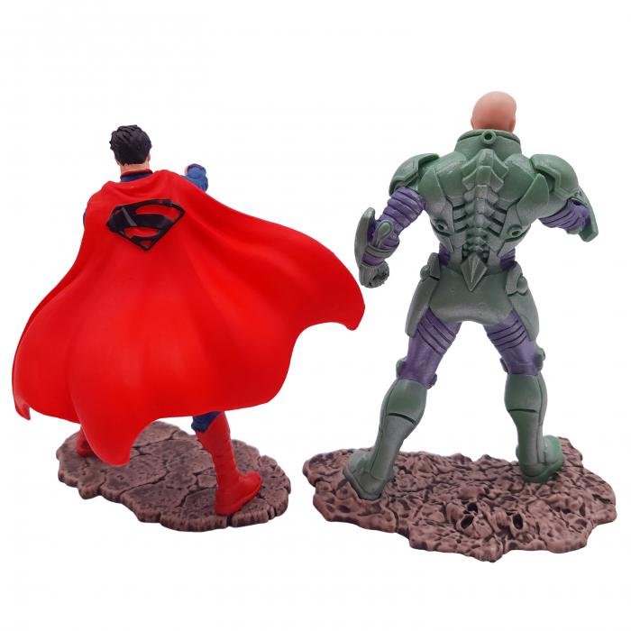Set figurine IdeallStore®, Superman vs Lex Luthor, plastic, editie de colectie, 11 cm [3]
