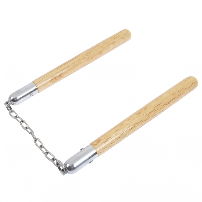 Set maceta de vanatoare IdeallStore®, Knife of Mind, otel inoxidabil, argintie, 46 cm si nunceag lemn [8]