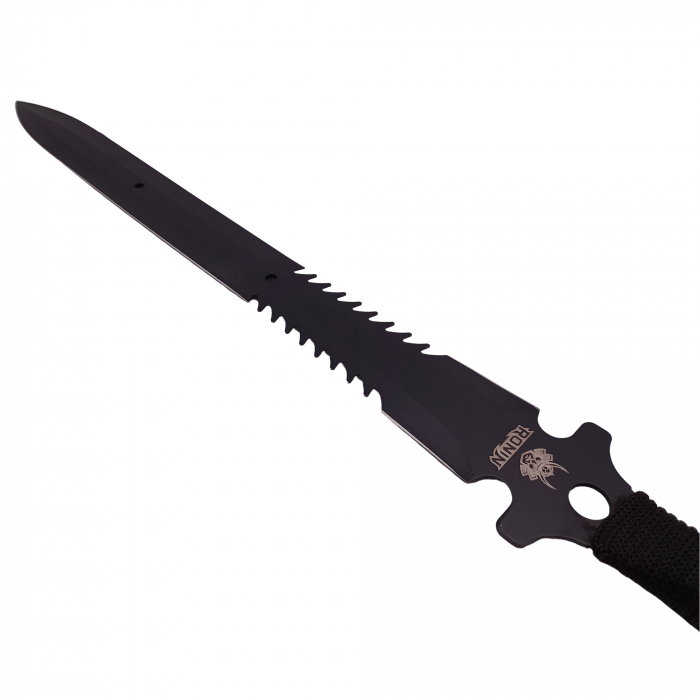 Set maceta si sabie de vanatoare, IdeallStore, 64 cm , cutit de aruncat inclus [13]