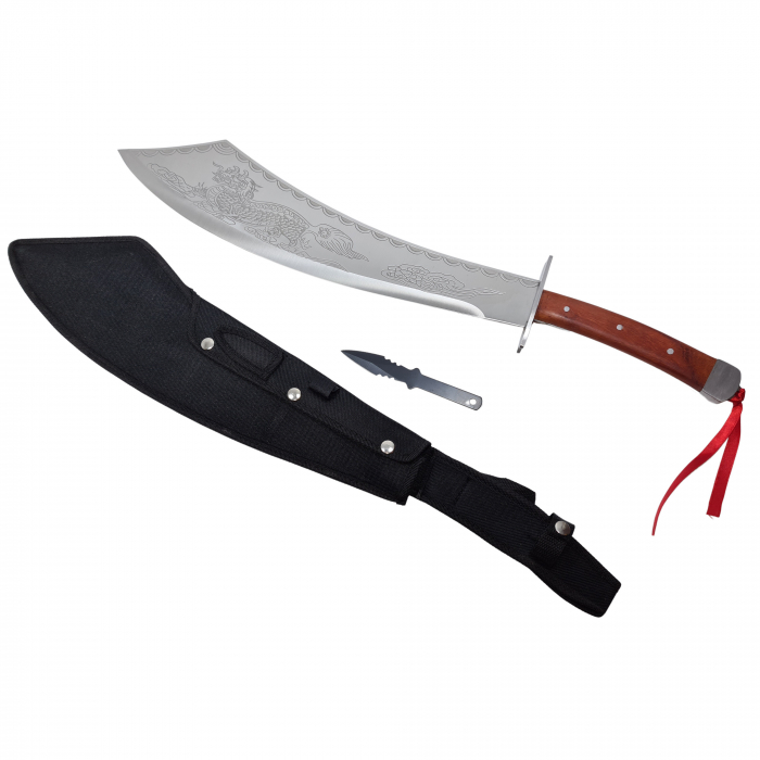 Set maceta si sabie de vanatoare, IdeallStore, 64 cm , cutit de aruncat inclus [2]
