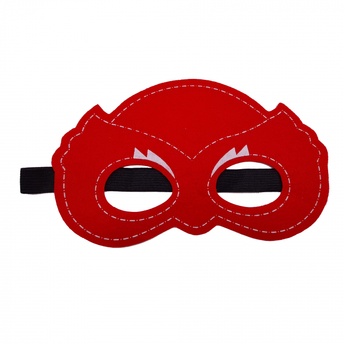 Set manusa si accesorii Eroi in Pijamale IdeallStore®, Bufnita Misterioasa, marime universala, rosu [2]