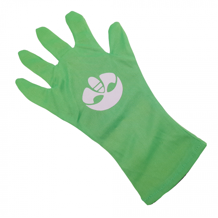 Set manusa si accesorii Eroi in Pijamale IdeallStore®, Sopi Neinfricatul, marime universala, verde [8]