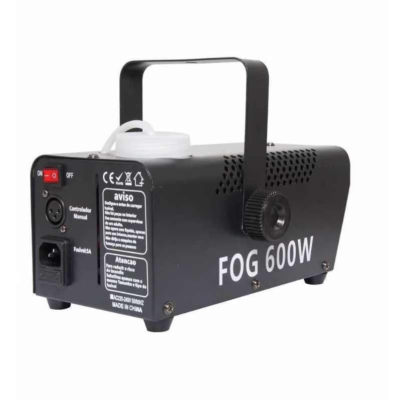Set masina de fum, 600 W si lichid 4.5 l, IdeallStore®, LED, jocuri de lumini, Wireless, negru [3]