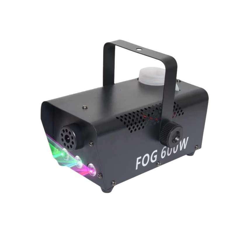 Set masina de fum, 600 W si lichid 4.5 l, IdeallStore®, LED, jocuri de lumini, Wireless, negru [5]