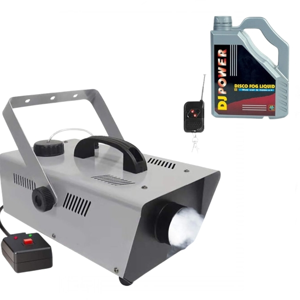 Set masina de baloane, lichid baloane 5 l  si mașină de fum ,lichid fum 4.5 l, telecomanda inclusa [2]