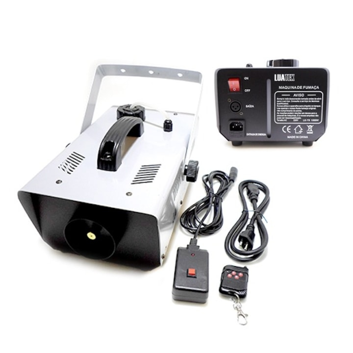 Set Masina de fum si Masina baloane 60W, IdeallStore®, 1200 W, lichid 4.5 l inclus [2]