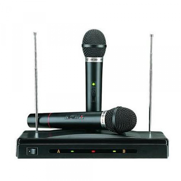 Set microfoane wireless si reciever C-05, cutit spaniol cadou [2]