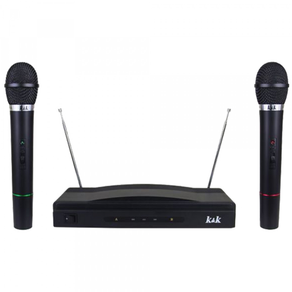 Set microfoane wireless + reciever AT-306 [2]