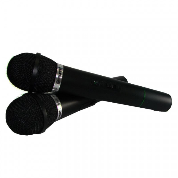 Set microfoane wireless si reciever C-05, cutit spaniol cadou [4]