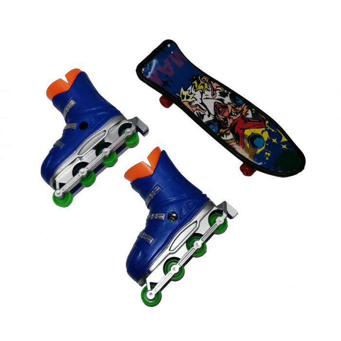 Set mini figurine IdeallStore, Finger Maniac, skateboard, role, multicolor [2]