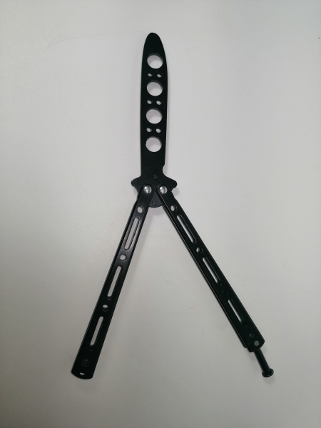 Set Nunceag, 31 cm si briceag fluture, 22 cm, negru [10]