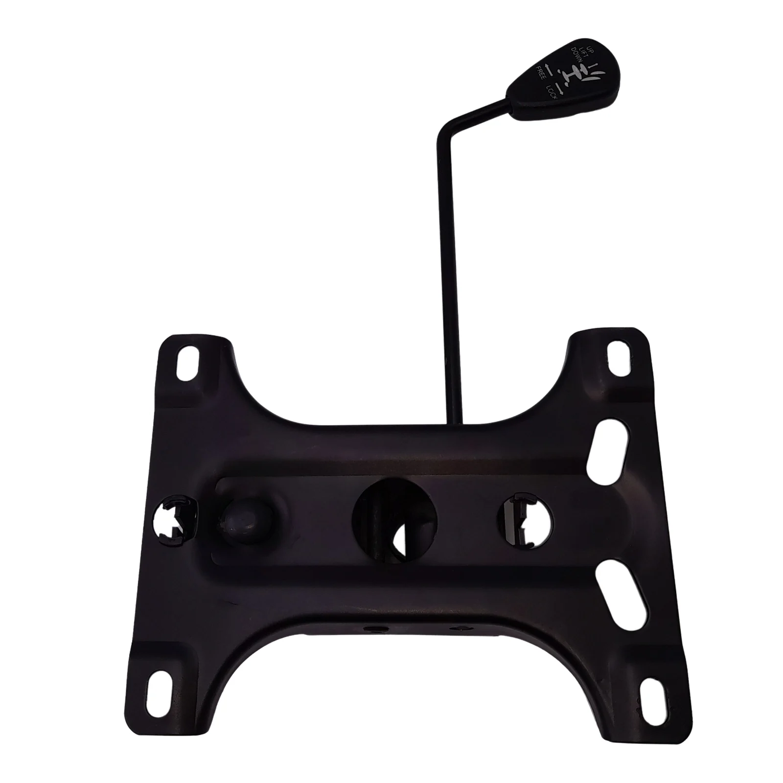 Set placuta balans metalica 26 x 15 cm, baza 64 cm, rola universala cauciuc si cilindru piston, gaz, pentru scaune birou, negru, 35 cm [10]