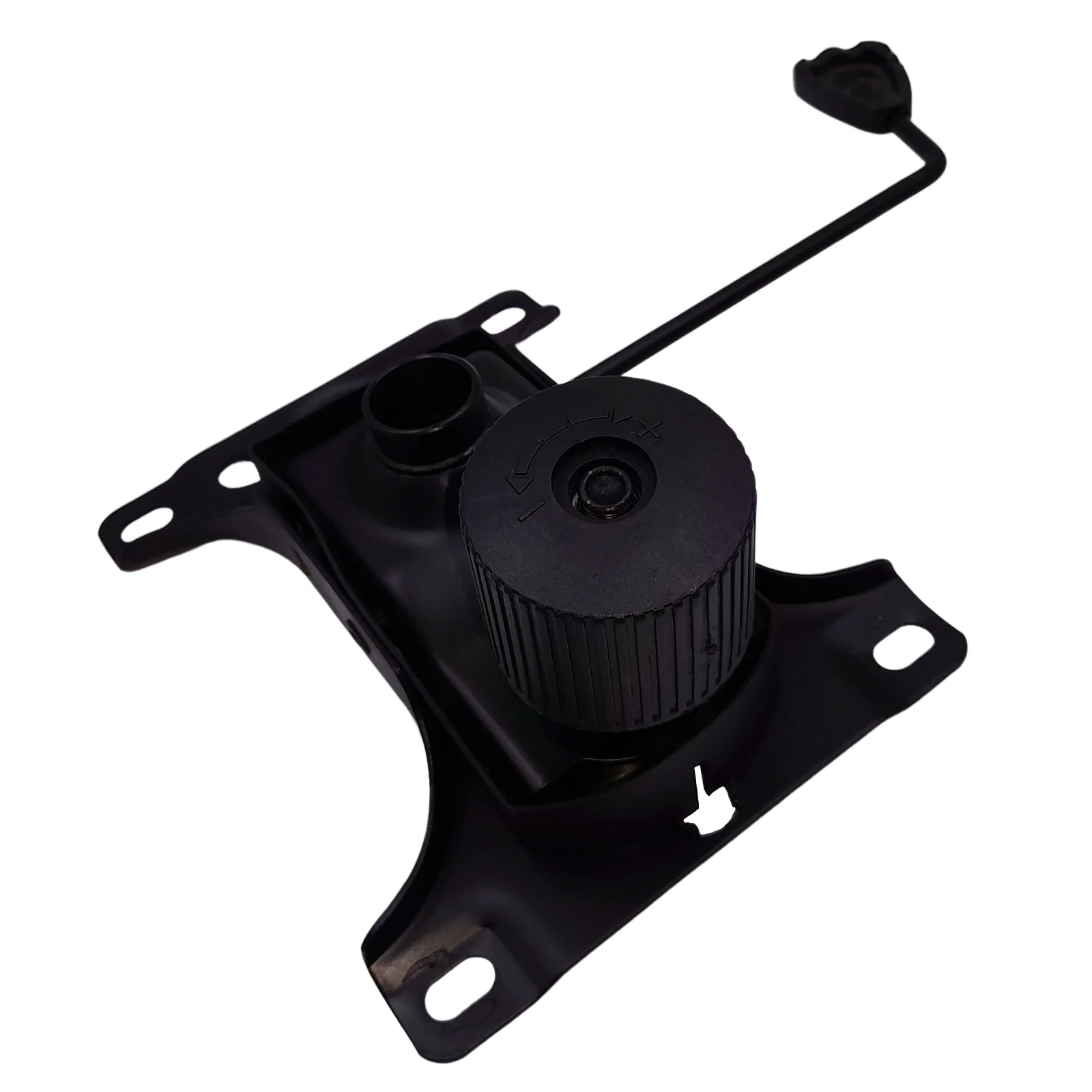 Set placuta balans metalica 26 x 15 cm, baza 64 cm, rola universala cauciuc si cilindru piston, gaz, pentru scaune birou, negru, 35 cm [7]