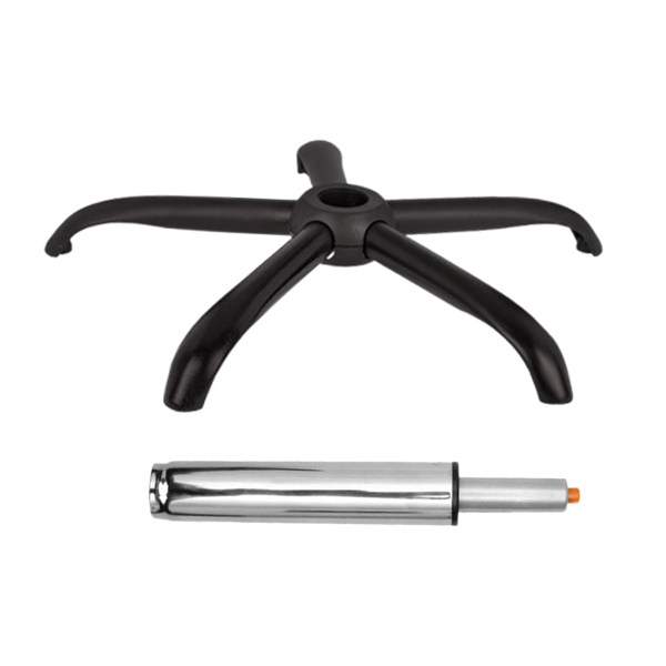 Set placuta balans metalica, 25 cm x 15 cm si cilindru piston, gaz, pentru scaune birou, argintiu, 35 cm [8]