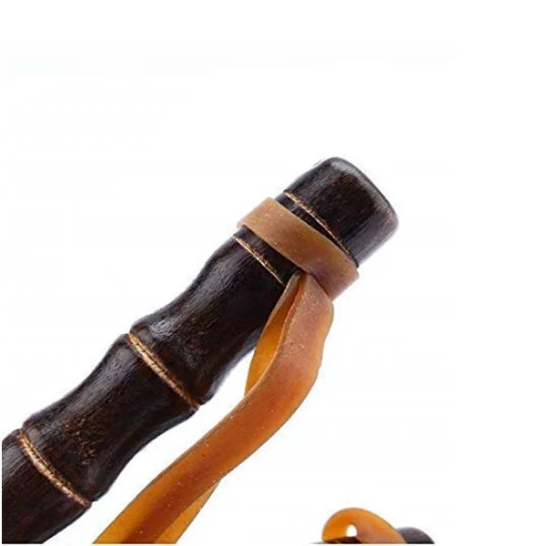 Set praștie din lemn si 50 bile sticla14 mm DEPOX®, 19 cm, Maro [6]