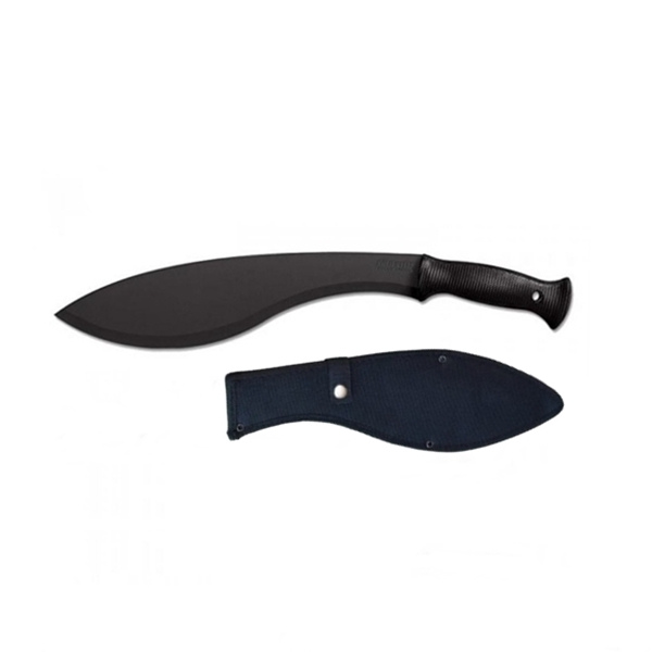 Set sabie si maceta de vanatoare, IdeallStore®, Kukri Black, 44 cm, husa inclusa [3]