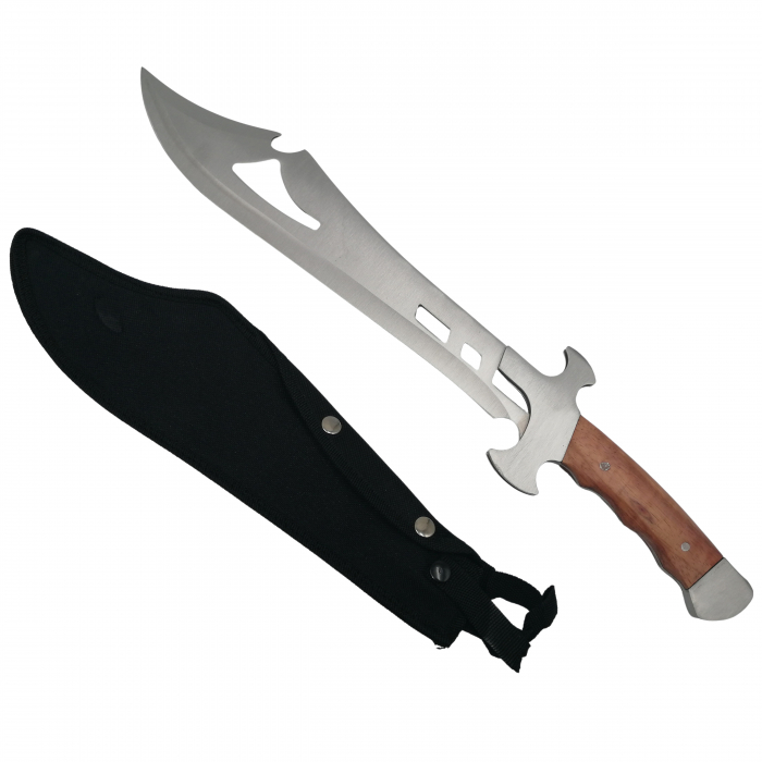 Set sabie si maceta, IdeallStore®, Style of Persia, otel inoxidabil, 50 cm, argintiu [2]