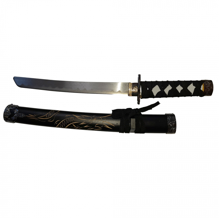 Set sabii decorative IdeallStore®, panoplie, Ninja Warrior, metal, 83 cm, teaca inclusa [7]