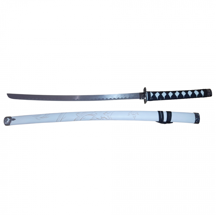 Set sabii decorative IdeallStore®, panoplie, Ninja Warrior, metal, 83 cm, teaca inclusa [3]