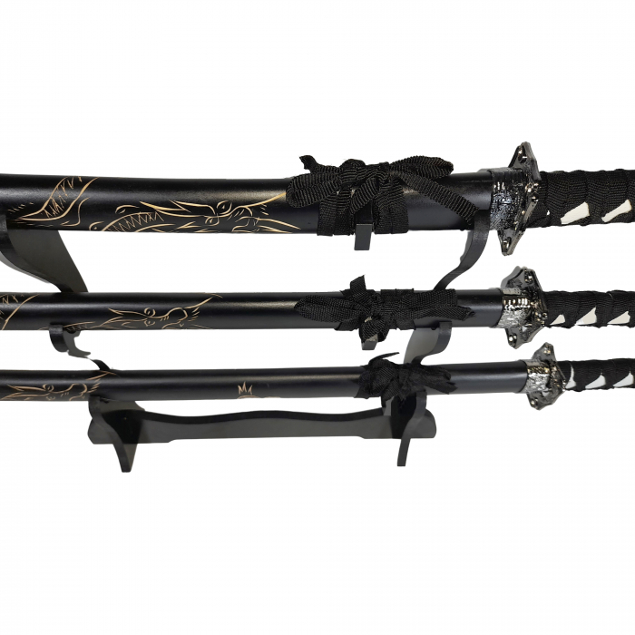 Set sabii decorative IdeallStore®, panoplie, Ninja Warrior, metal, 83 cm, teaca inclusa [2]
