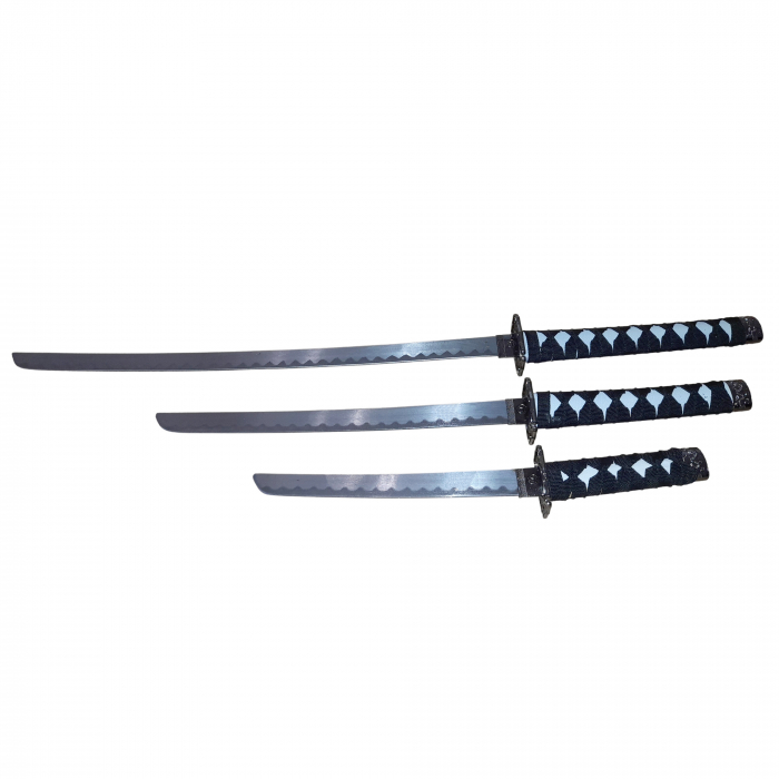 Set sabii decorative IdeallStore®, panoplie, Ninja Warrior, metal, 83 cm, teaca inclusa [4]