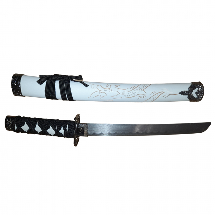 Set sabii decorative IdeallStore®, panoplie, Ninja Warrior, metal, 83 cm, teaca inclusa [9]