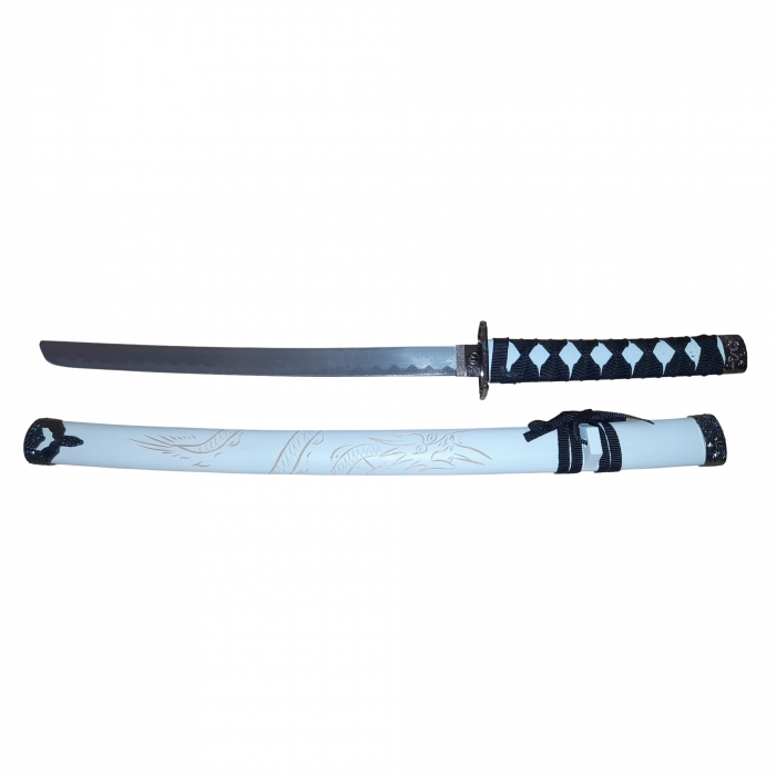 Set sabii decorative IdeallStore®, panoplie, Ninja Warrior, metal, 83 cm, teaca inclusa [10]