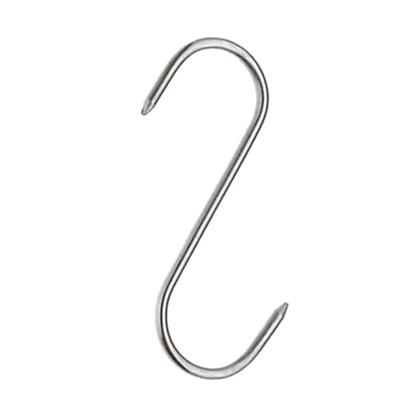 Set sase Carlige afumatoare carne , macelarie IdeallStore® , 17 cm , inox [2]