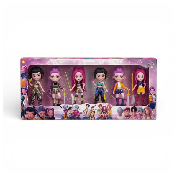 Set sase Figurine K-Pop Demon Hunters, DEPOX®, multicolor, 9 cm [3]