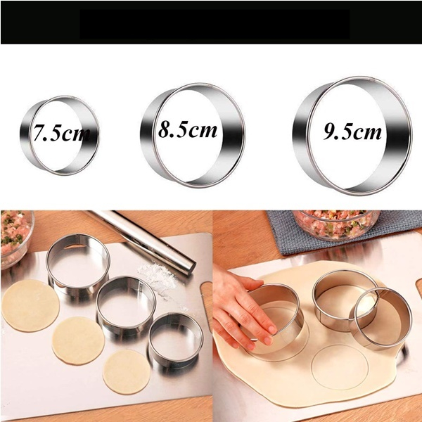 Set sase piese din inox pentru preparat coltunasi, paste, ravioli, empanadas [3]