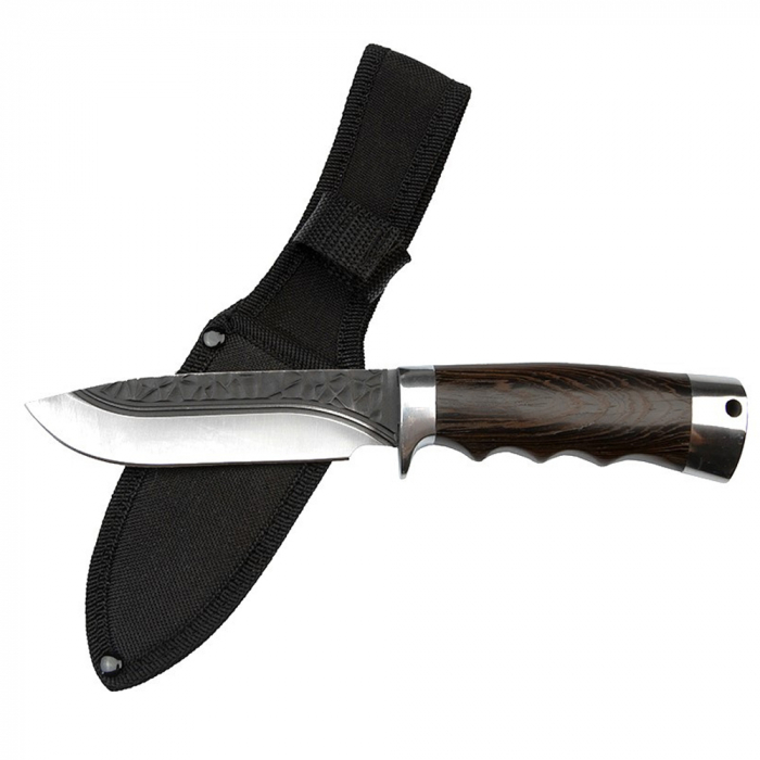 Set Topor Pirate Skull, 39 cm si Cutit Bohemian Blade, 23 cm, IdeallStore®, otel inoxidabil,  teaca inclusa [7]