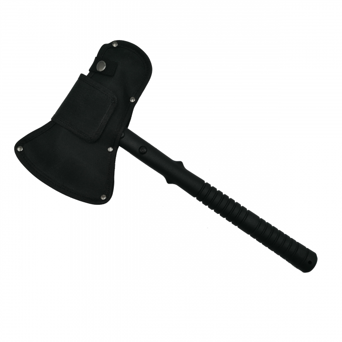 Set topor si sabie de vanatoare, IdeallStore®,  negru, 39 cm, teaca inclusa [6]