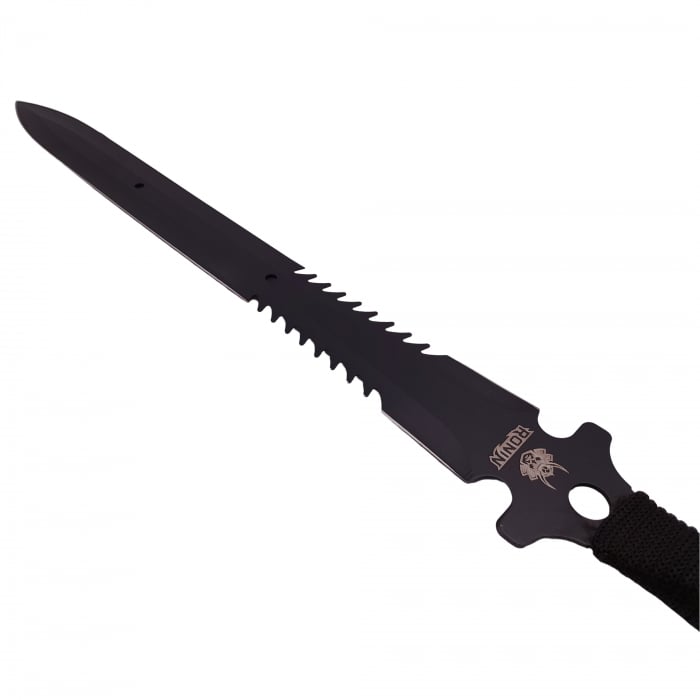 Set topor si sabie de vanatoare, IdeallStore®,  negru, 39 cm, teaca inclusa [12]